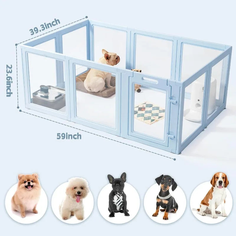 DIY Clear Acrylic Dog Playpen House