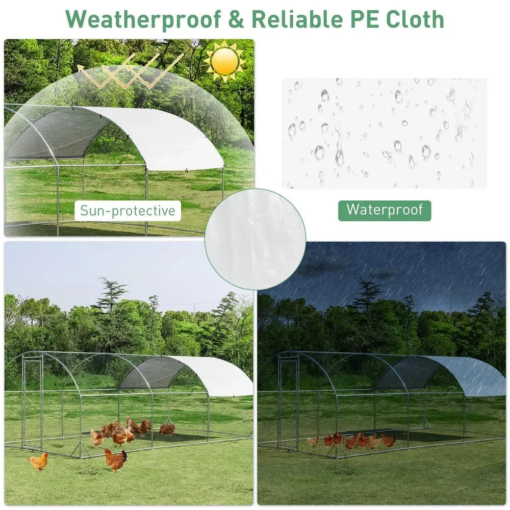 Large Metal Chicken Coop