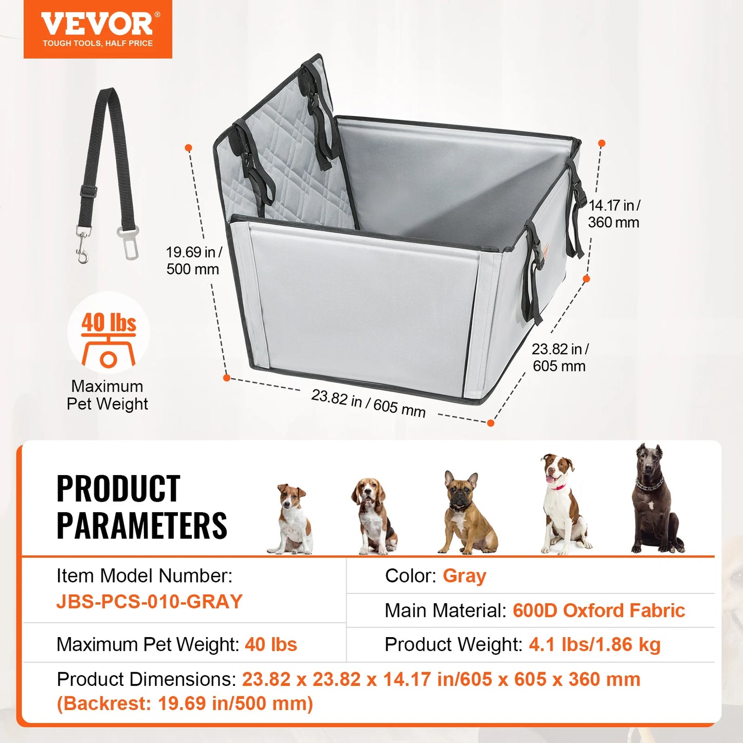 SucceBuy Dog Car Seat