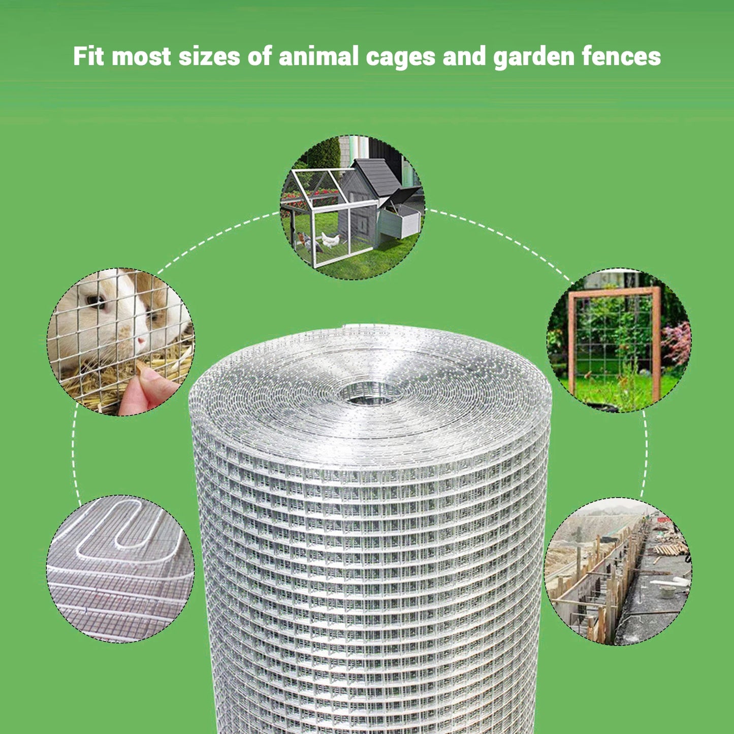 Hardware Cloth 1x25m Garden Plant Welded Metal Wire Fence