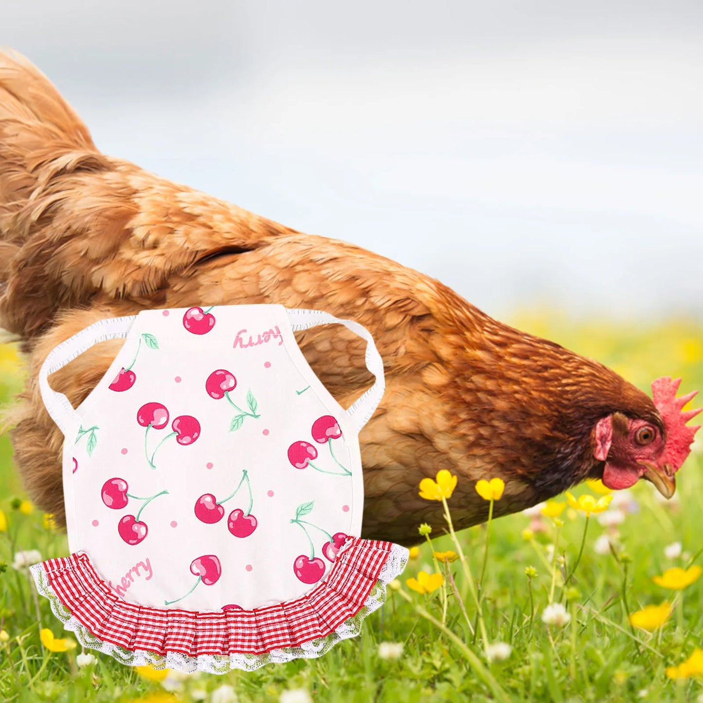 1pcs Farm Hen Feather Retainer Chicken Saddle Strap Apron