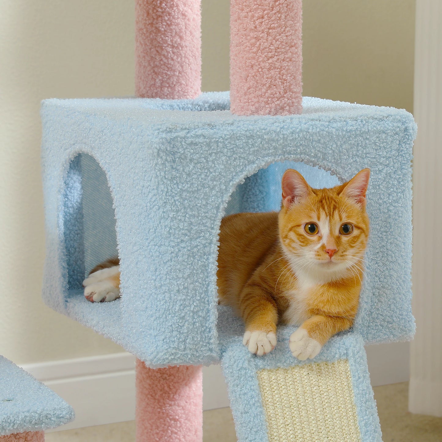 Multi-Level Flower Cat Tree Tower