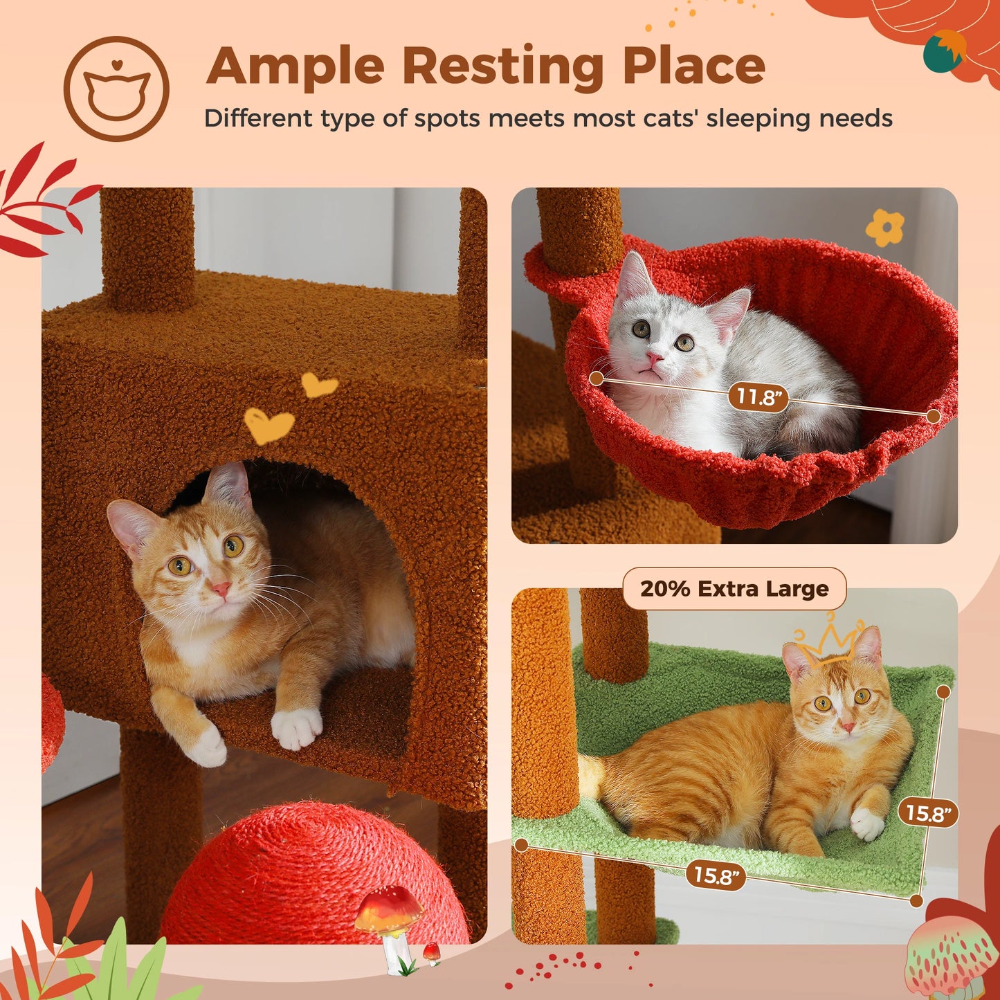 Floor to Ceiling Cat Tree Tower