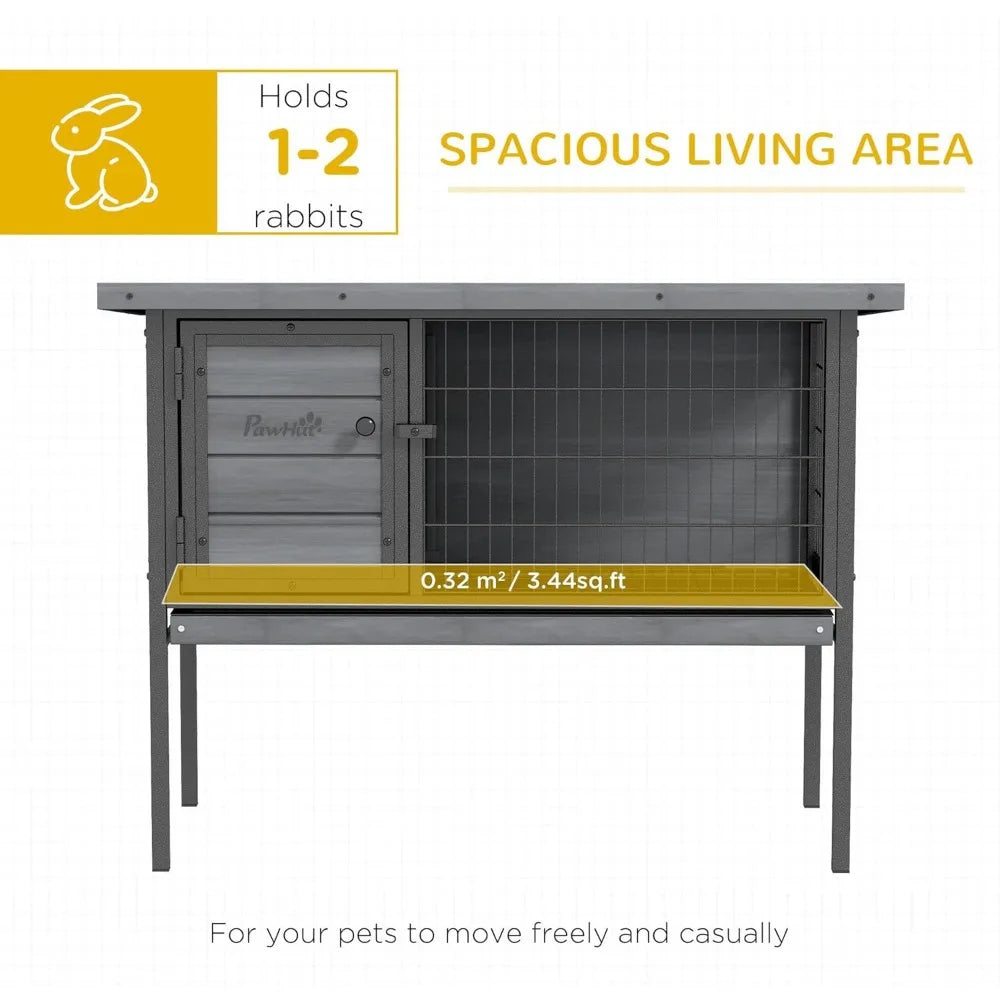 Rabbit Hutch Elevated Bunny Cage