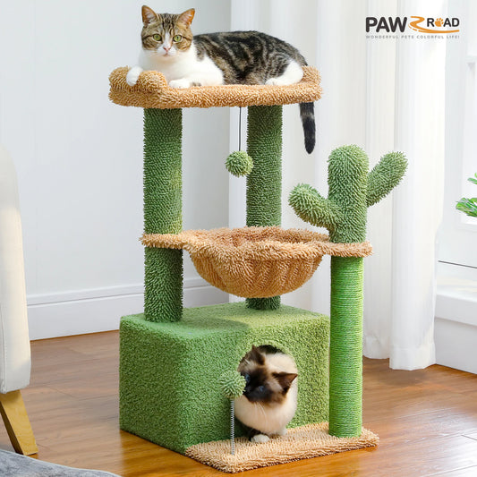 Cactus Cat Tree Tower for Indoor Cats