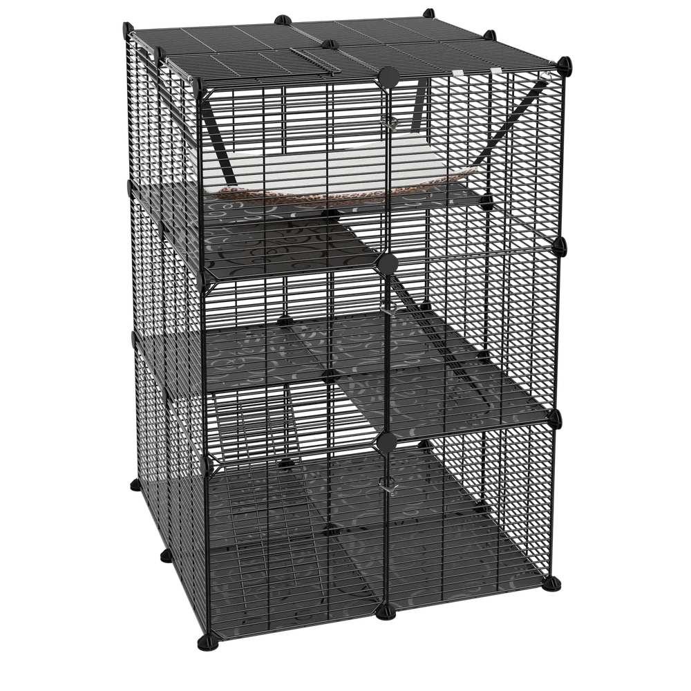 3-Tiers Cat Cage Enclosure