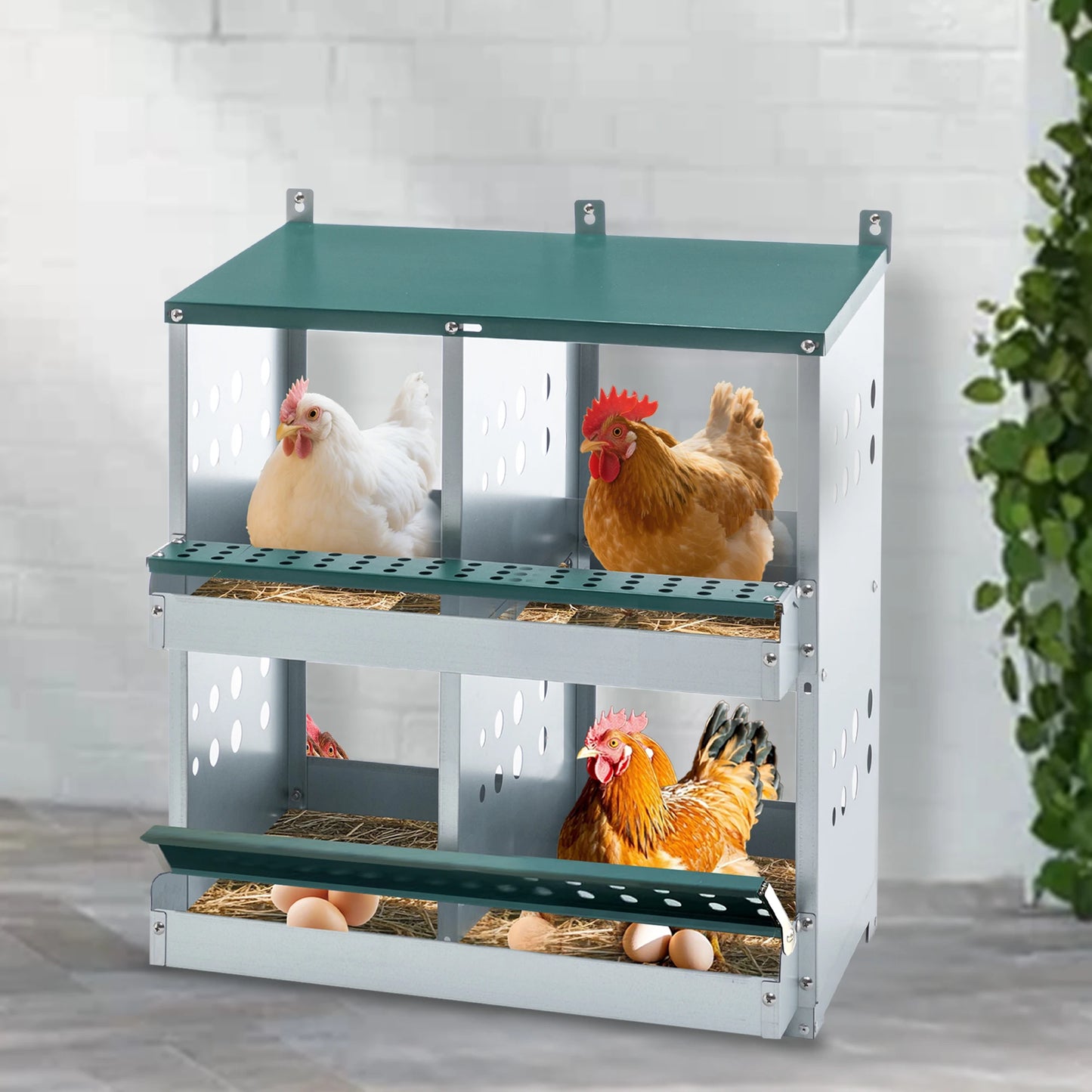 4 Compartment Chicken Nesting Boxes