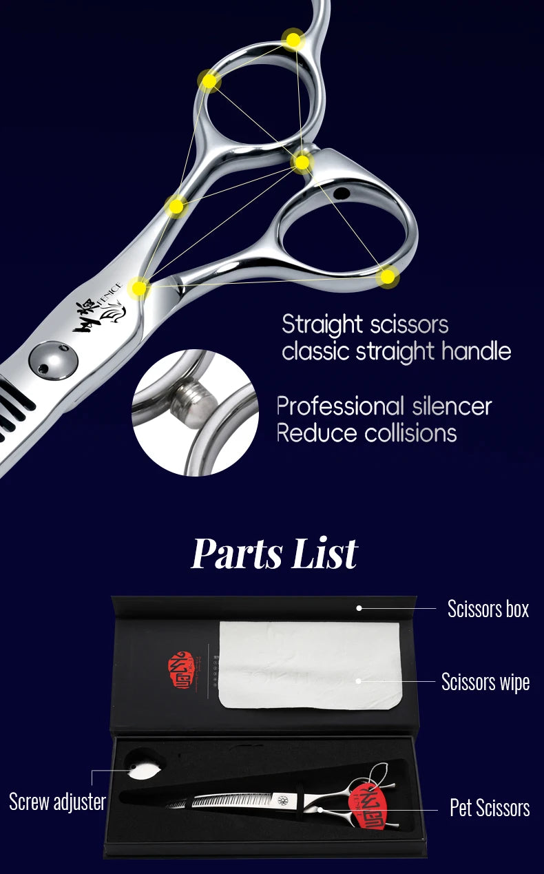 Fenice 7.0 Inch VG10 Steel 3D Gradient Traceless Teeth