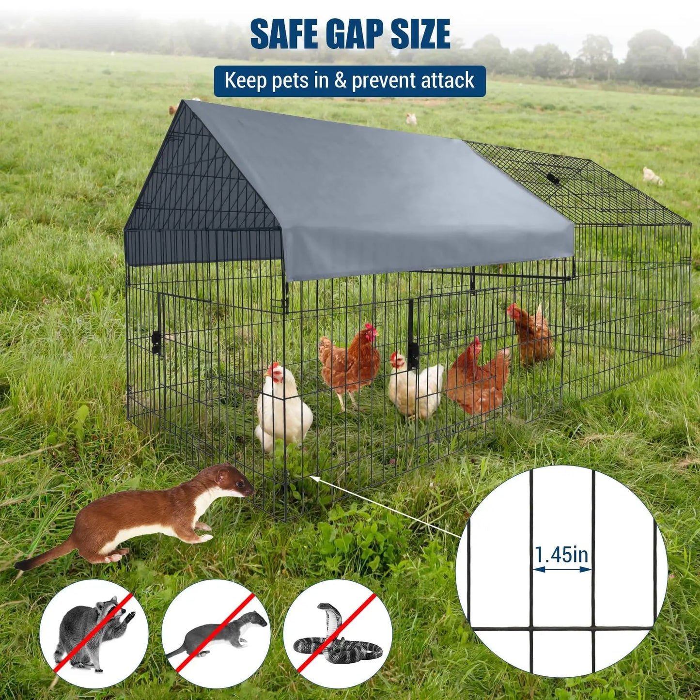 Large Metal Chicken Coop