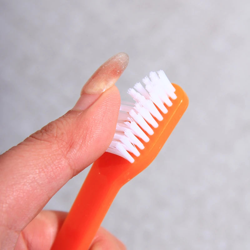 5pcs/set Long Handle Pet Toothbrush