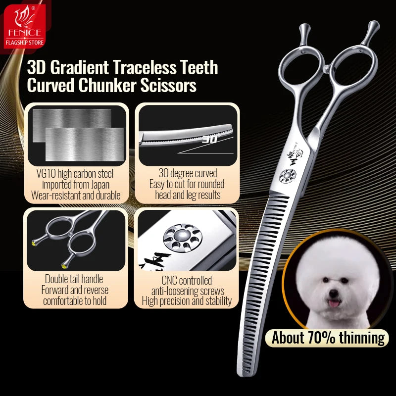Fenice 7.0 Inch VG10 Steel 3D Gradient Traceless Teeth