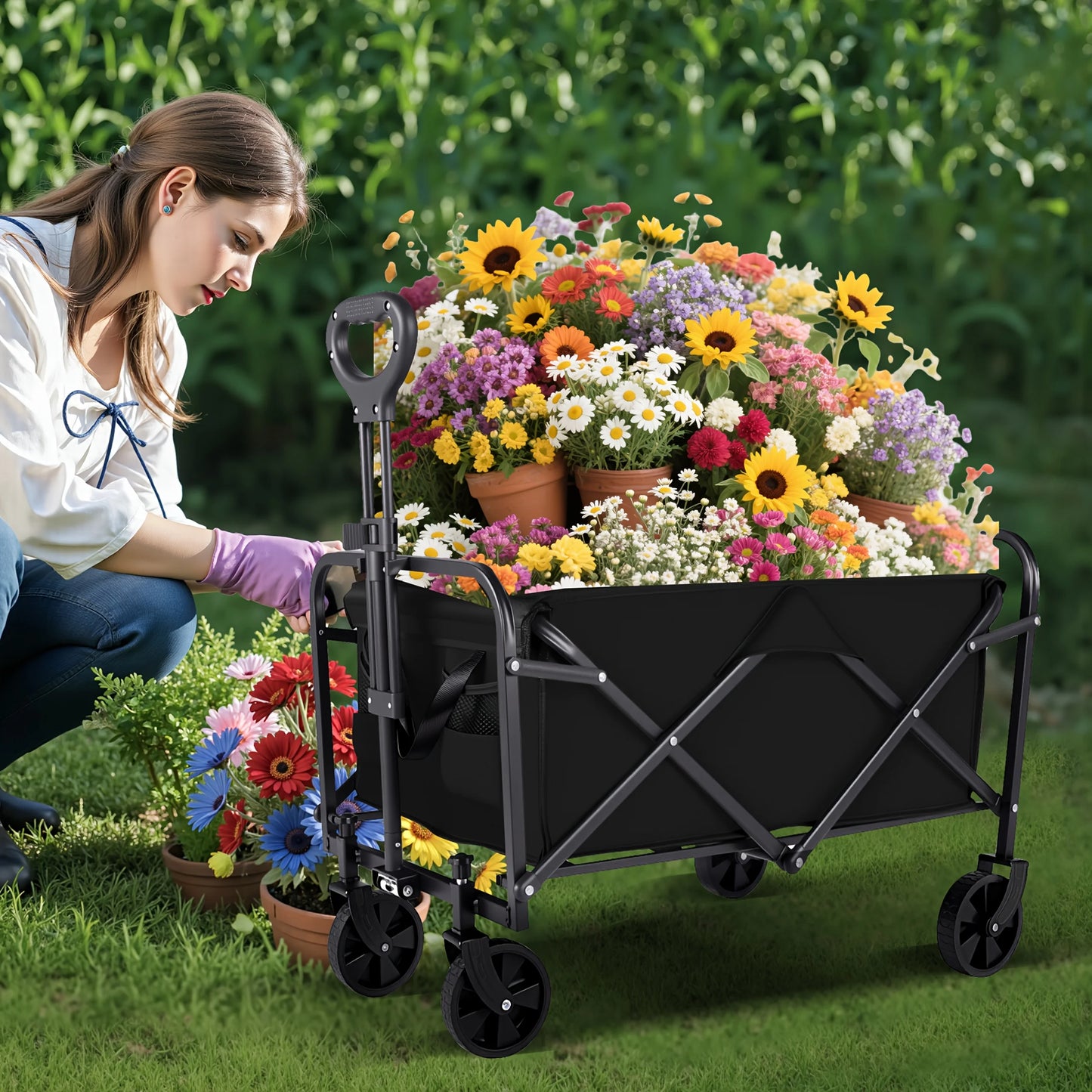 Capacity Heavy-Duty All-Terrain Folding Cart