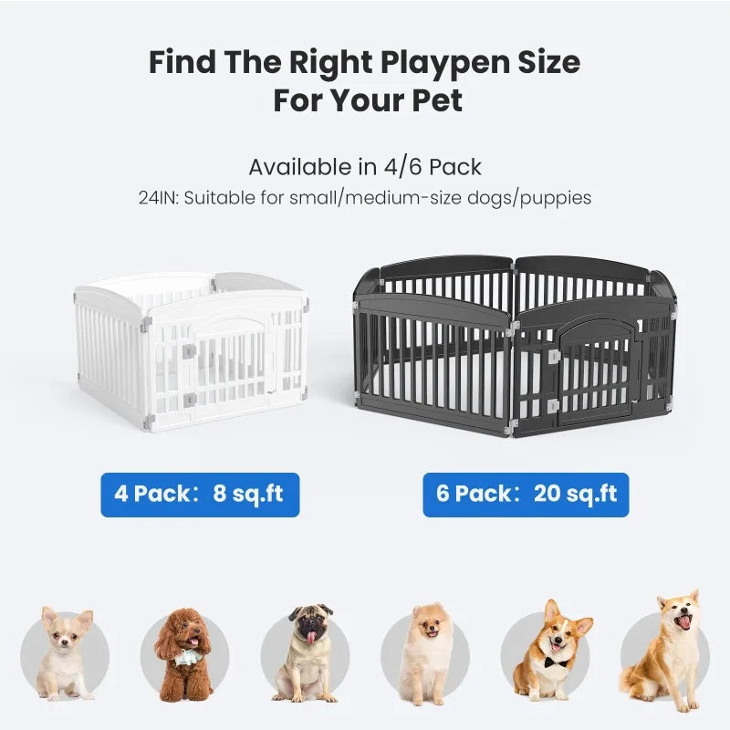 CONCETTA Plastic Dog Playpen