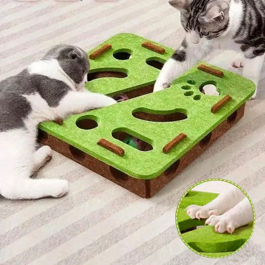 Pet Cat Puzzle Maze Holes Toys