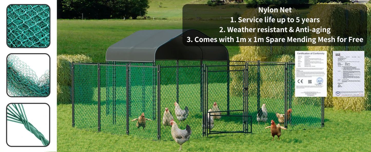 Heavy Duty XXL Chicken Run Coop Cage