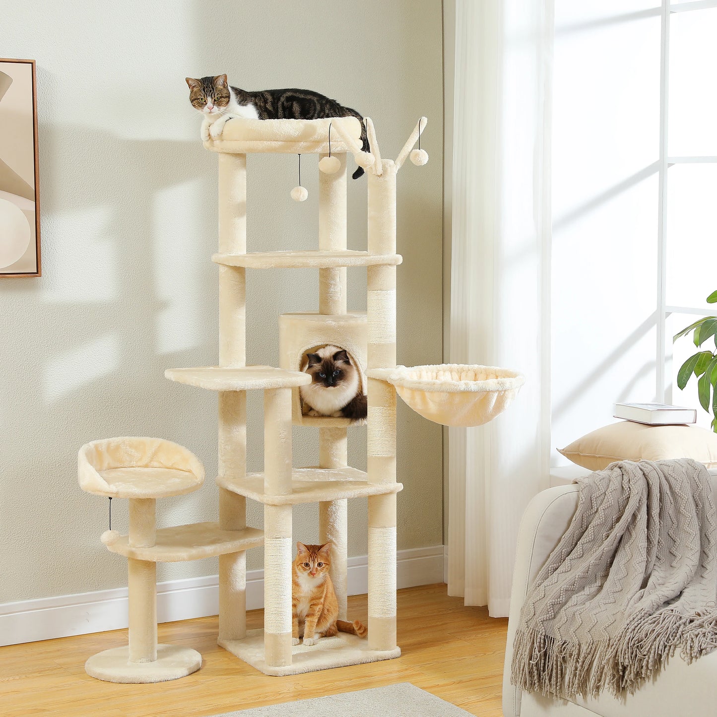 Cactus Large Cat Tree Tower for Indoors