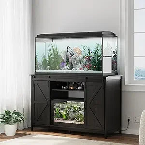 Farmhouse 55-75 Gallon Fish Tank Stand with Power Outlet