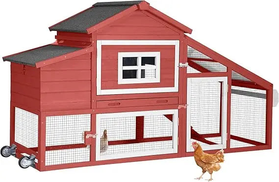 Mobile Chicken Coop with Wheels