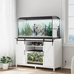 Farmhouse 55-75 Gallon Fish Tank Stand with Power Outlet