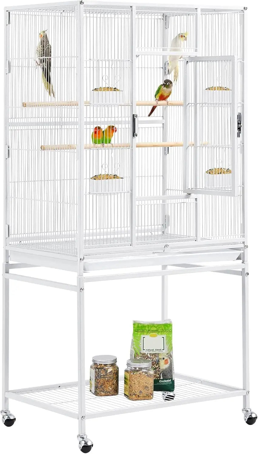 Wrought Iron Standing Large Parrot Parakeet Flight Bird Cage