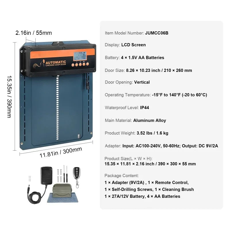 KFFKFF Automatic Chicken Coop Door