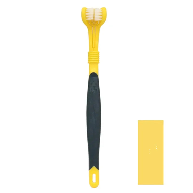 3-Sided Pet Toothbrush Dog Dental Care Cat Cleaning Mouth
