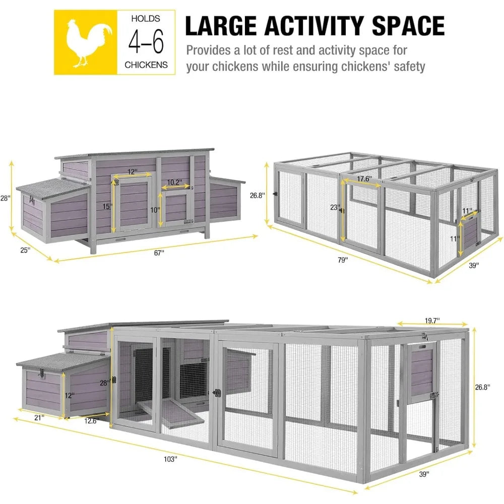 Chicken Coop for 4-6 Chickens/Ducks