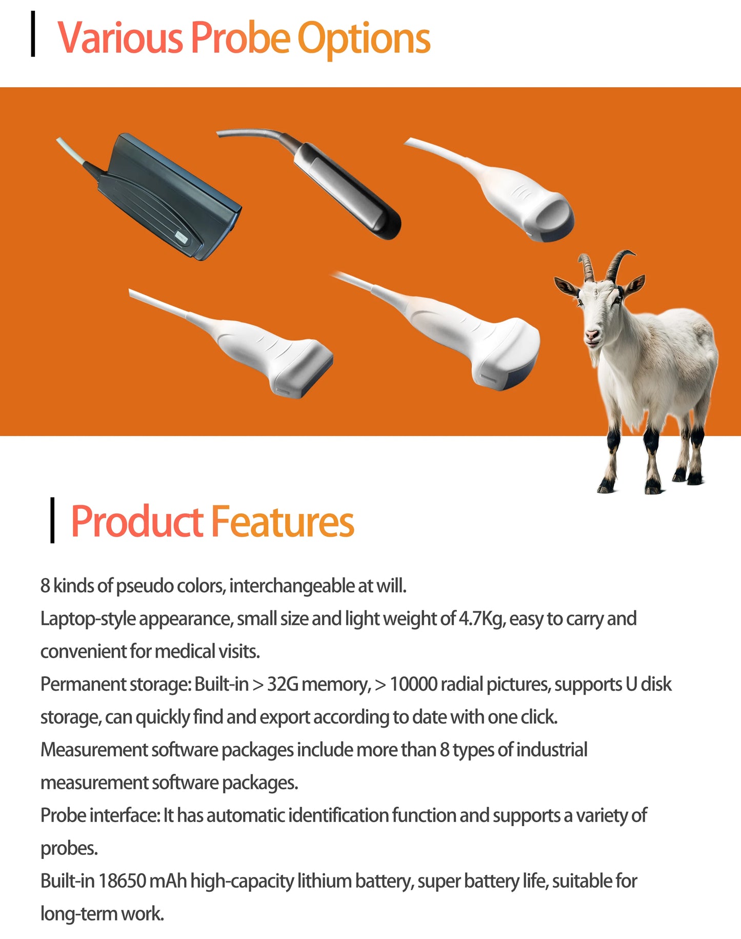 Portable Veterinary Ultrasound Scanner