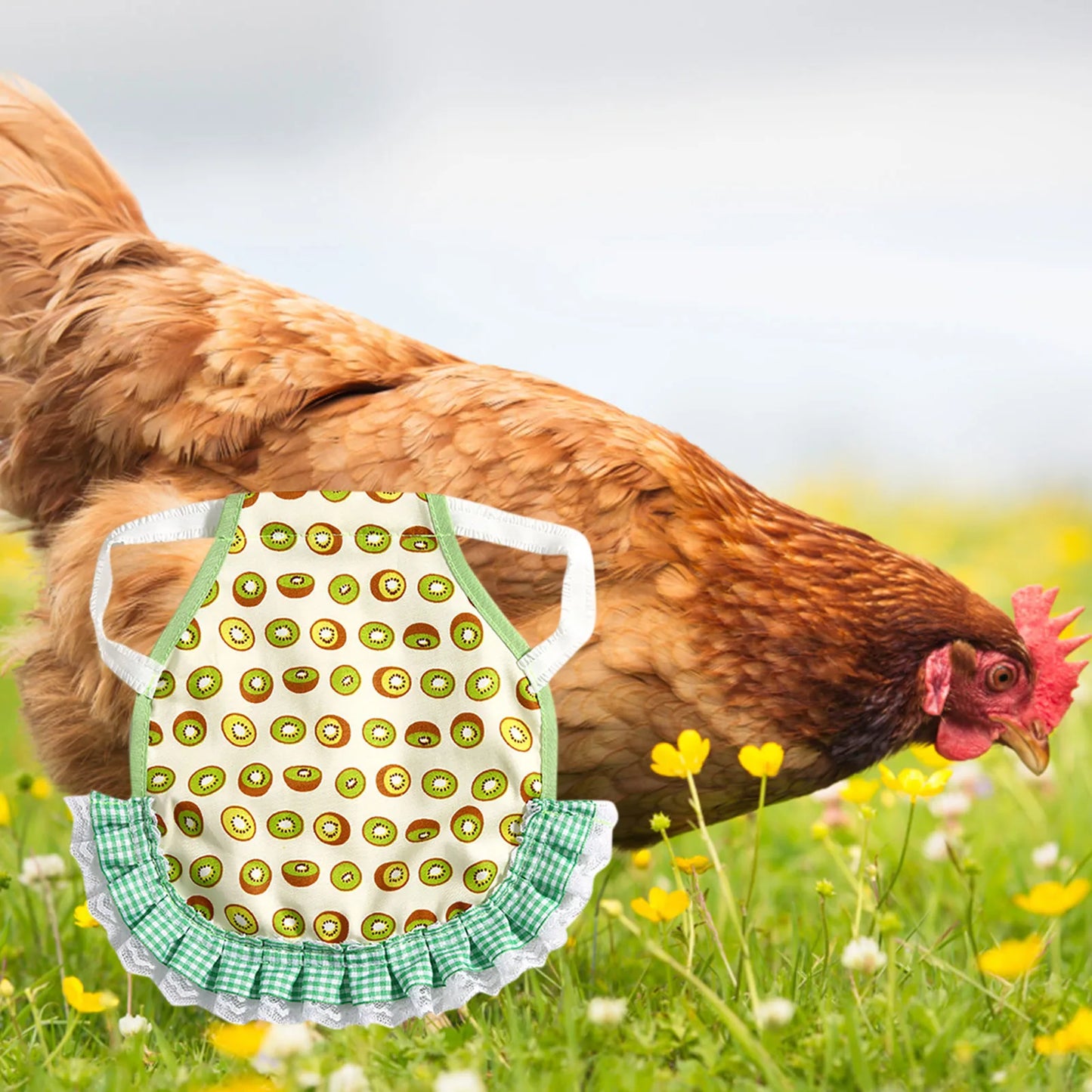 1pcs Farm Hen Feather Retainer Chicken Saddle Strap Apron