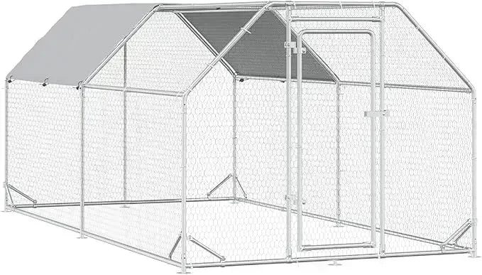 Metal Chicken Coop with Waterproof Cover