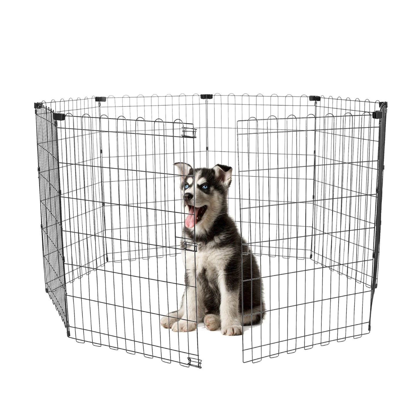 Foldable Metal Dog Playpen for Indoor/Outdoor