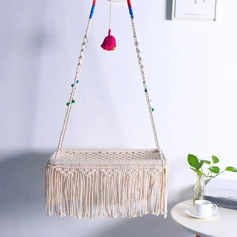 Macrame Cat Swing For Indoor Small Cats Kittens