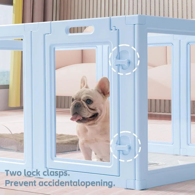 DIY Clear Acrylic Dog Playpen House