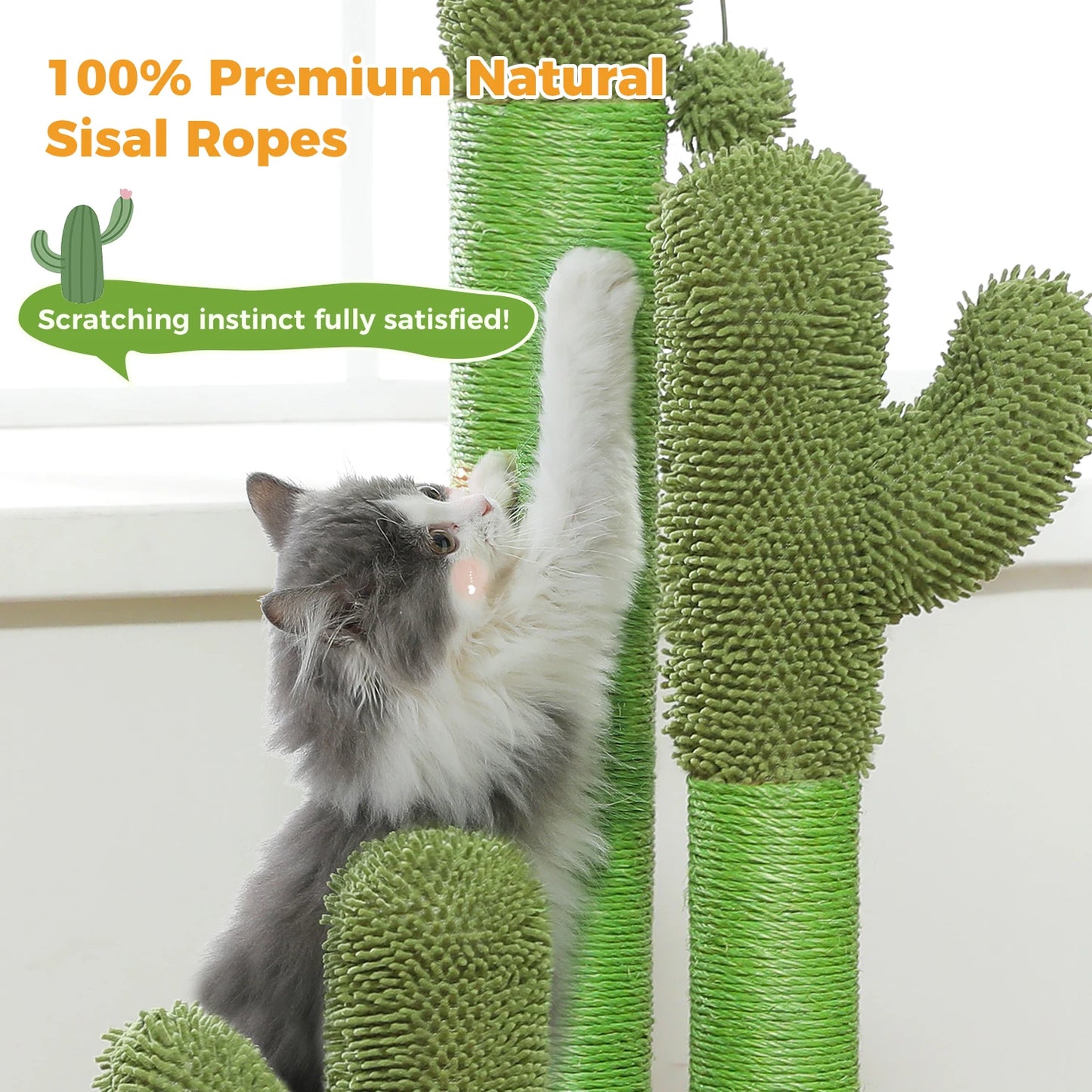 Cactus Cat Scratching Post for Indoor Cats
