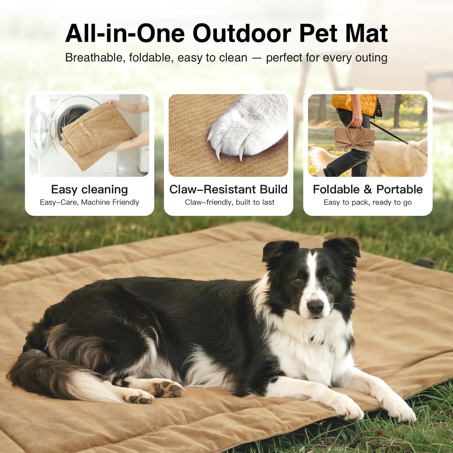 Outdoor Portable Dog Mat