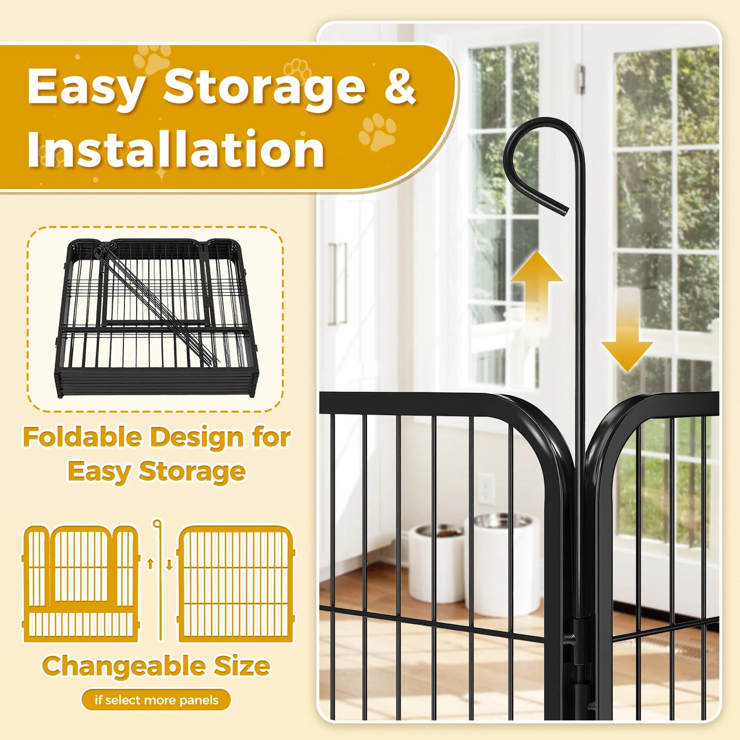 Dog Playpen with Door