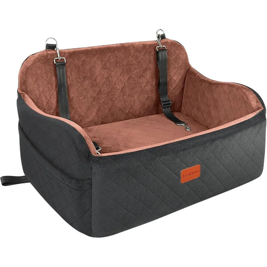 Large Dog Car Seat with Memory Foam Bed