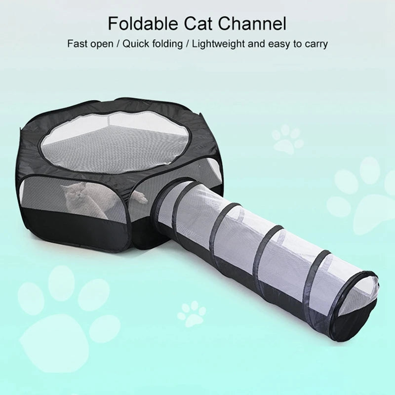 Cat Tunnel Cage House
