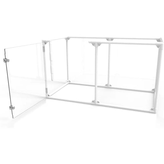 27" Tall Small Lucidium Pet Pen, White