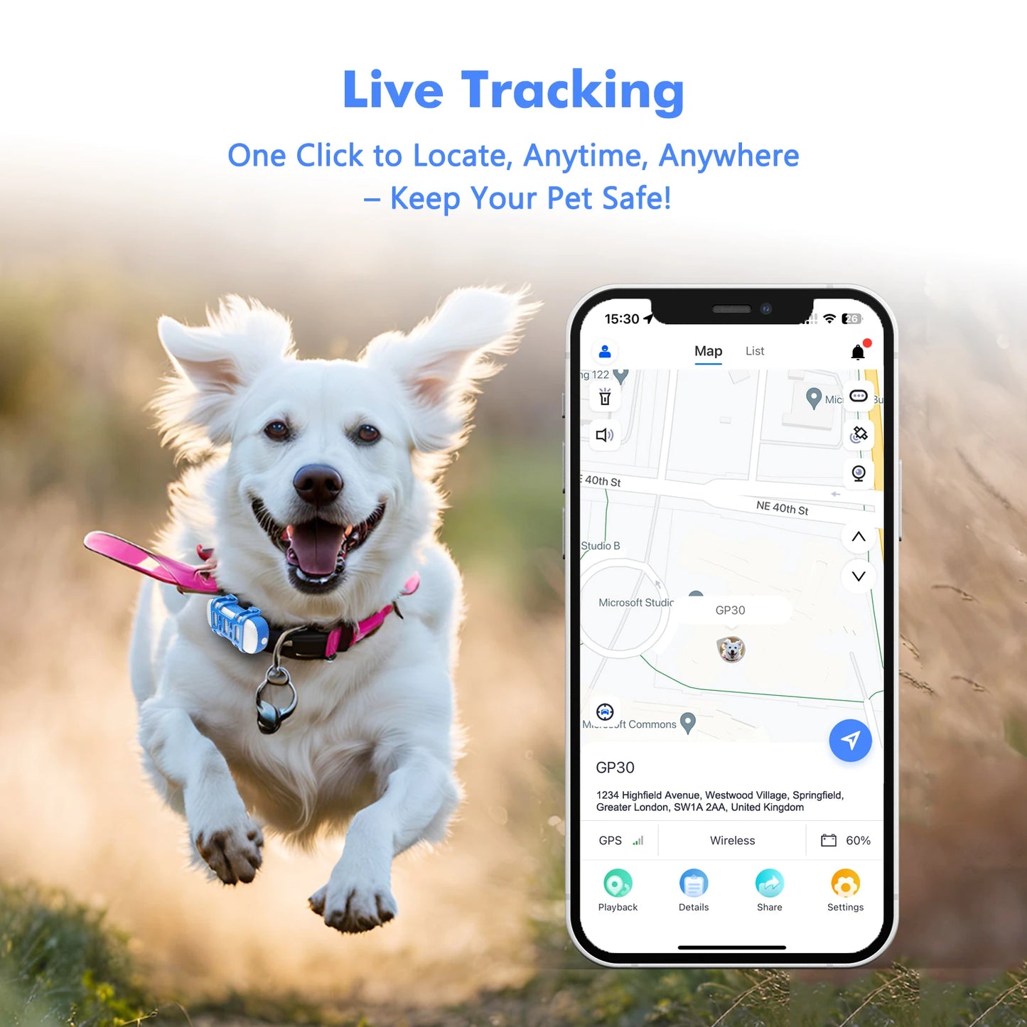 4G Mini GPS Tracker for Dog Cat