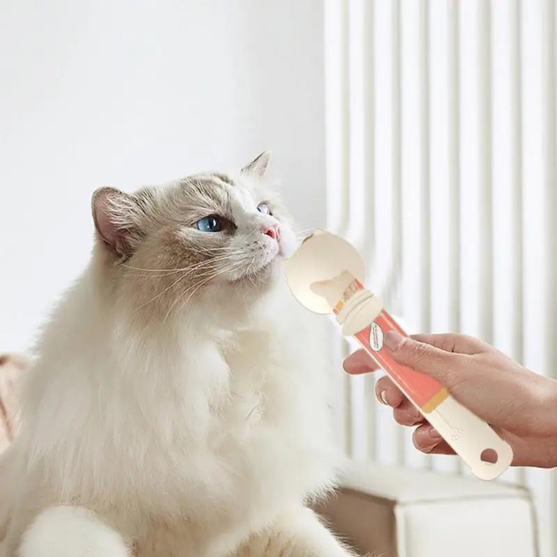Cat Squeeze Feeder Wet Food Spoon