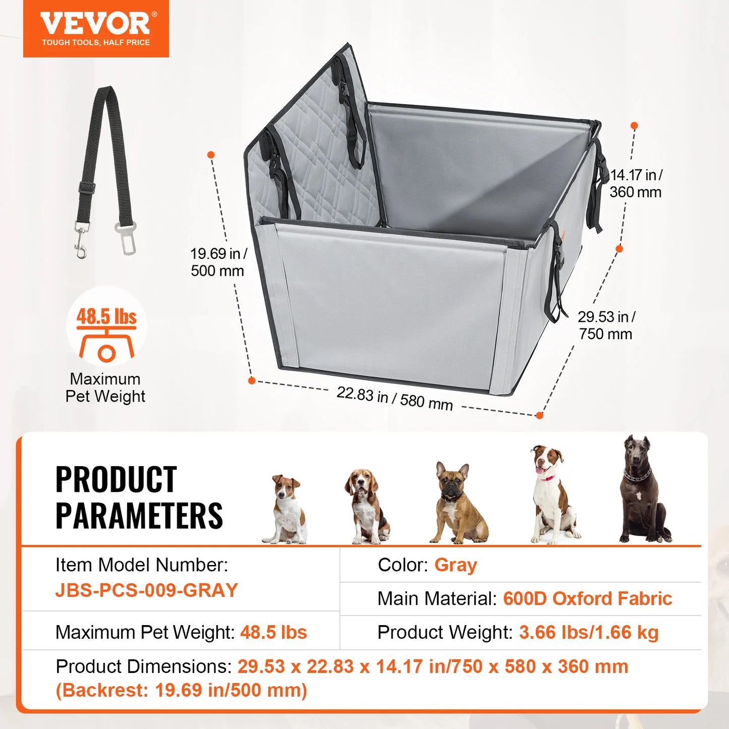 SucceBuy Dog Car Seat