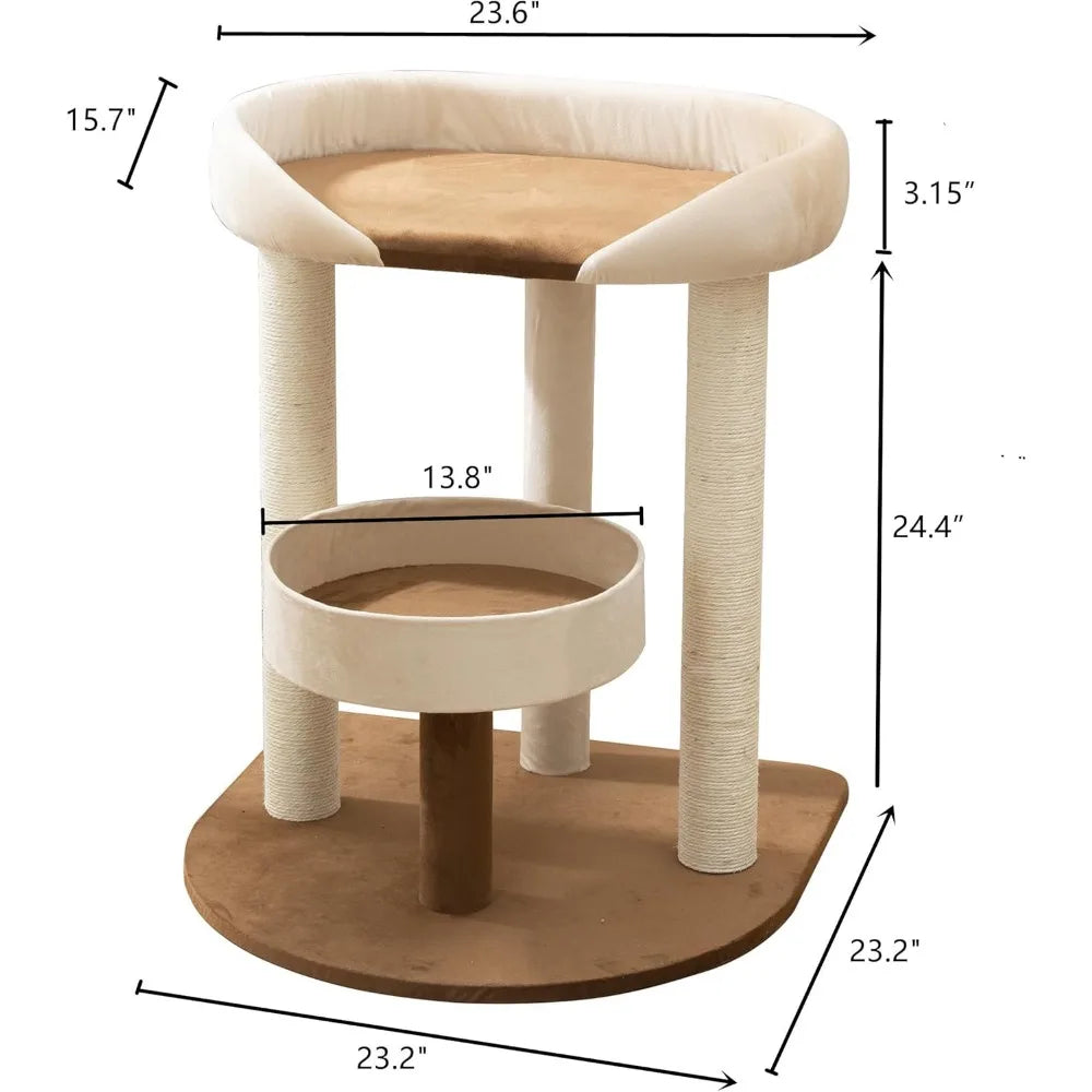 SHENGOCASE Modern Cat Tree Tower