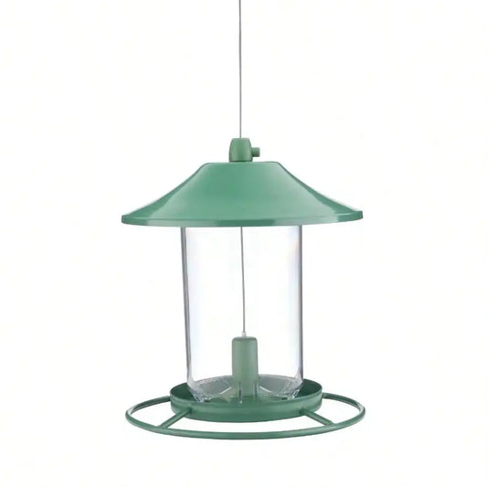 (2 Pack) Green Panoramic Bird Feeder