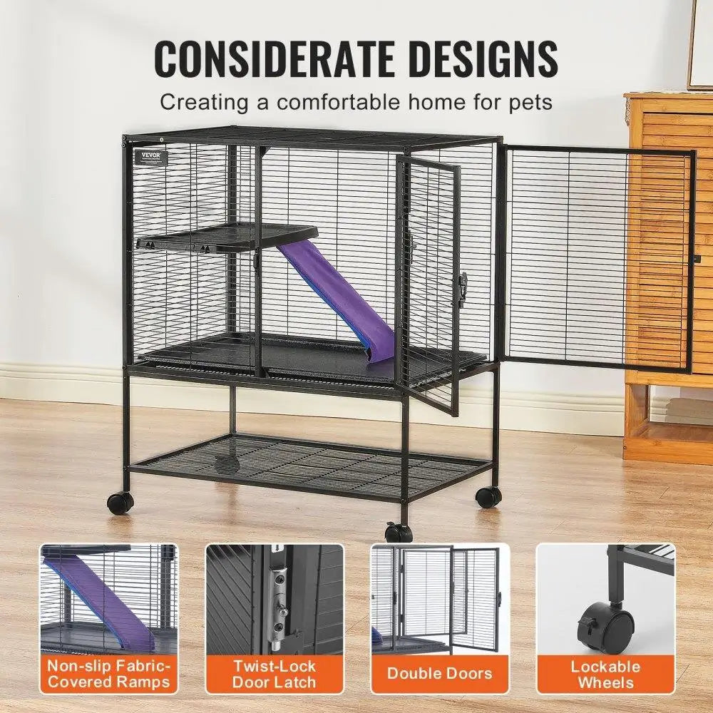 Metal 36 Inch Small Animal Cage