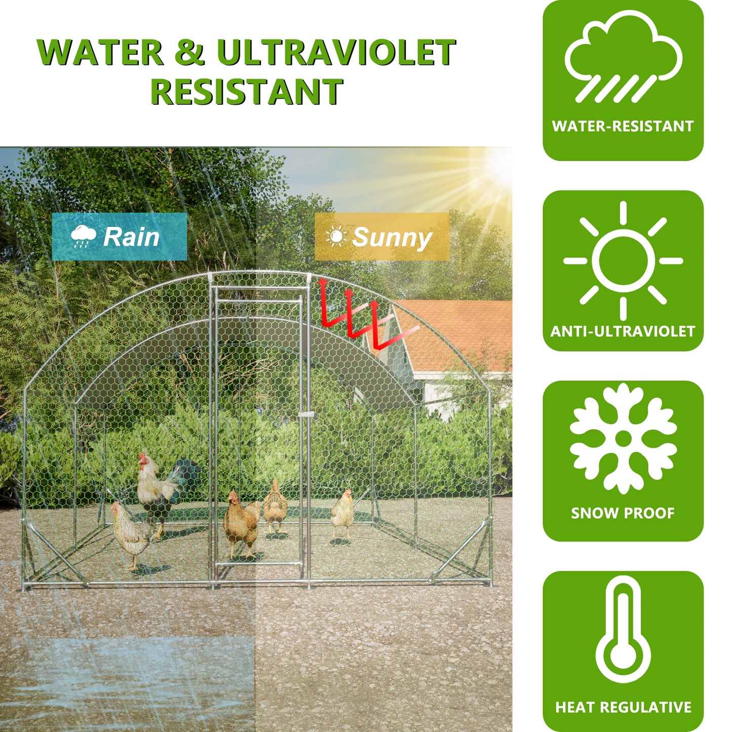 LZBEITEM Large Chicken Coop
