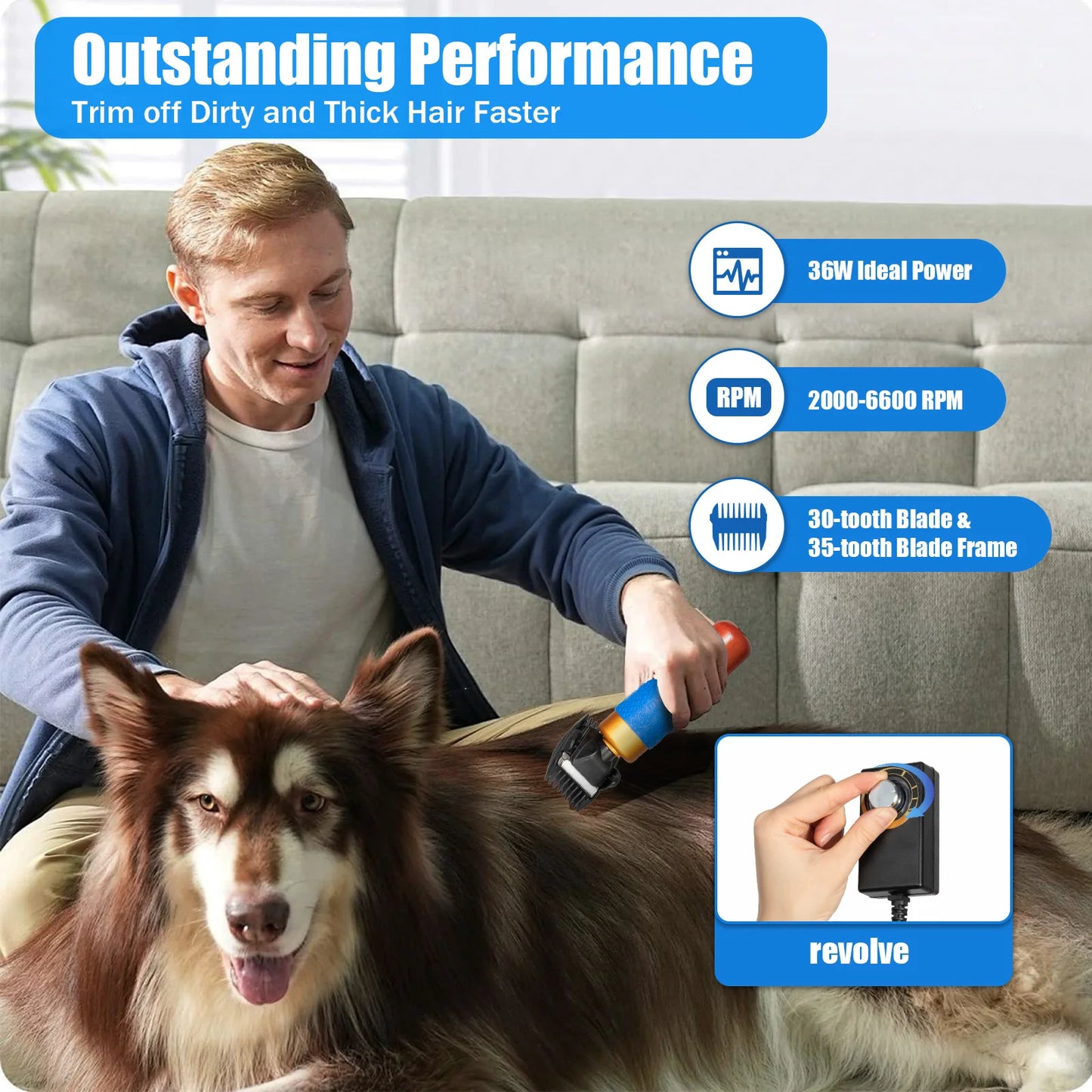 Plug-in Electric Pet Clipper