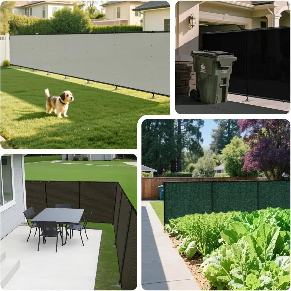 6'x24' Green Outdoor Divider Privacy Fence