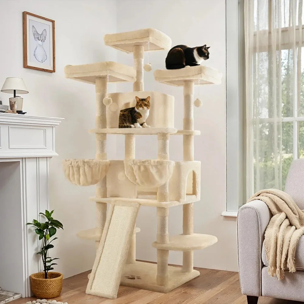 X-Large Cat Tree and Tower, Beige