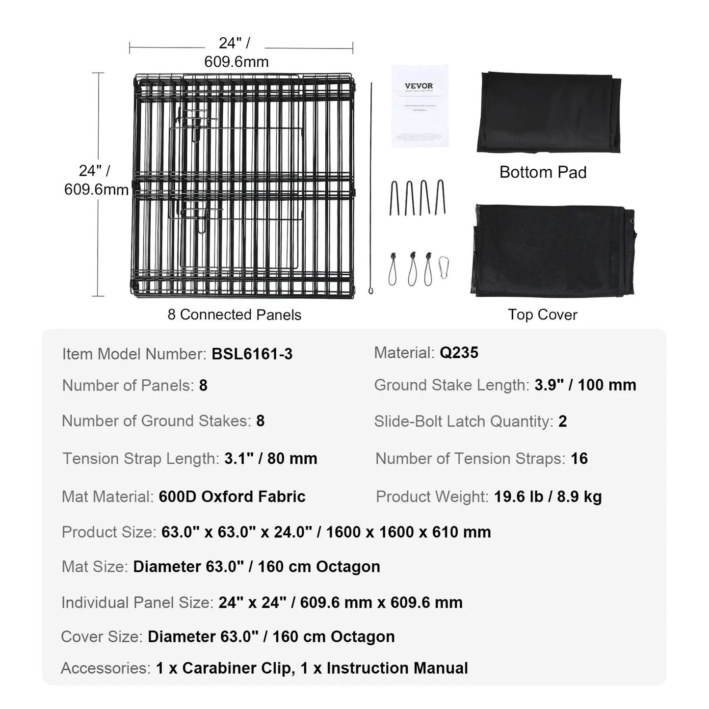 SucceBuy Dog Playpen